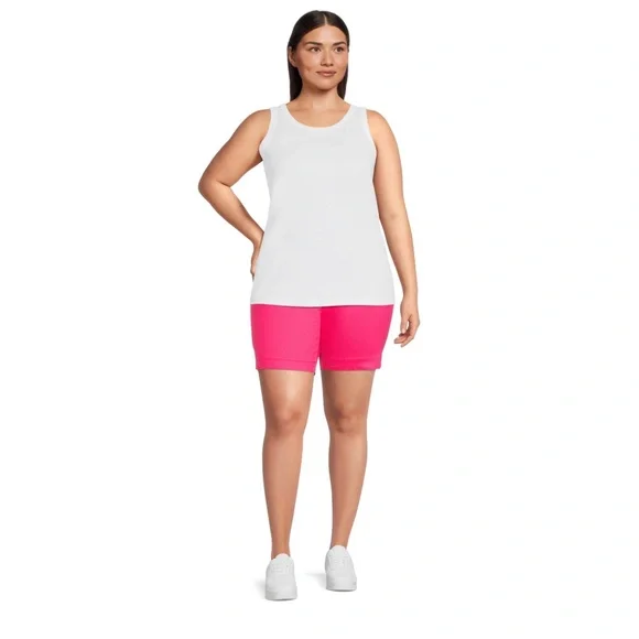 Just My Size Women’s Plus Size Bright Rose Pocket Shorts 2X NEW - Picture 5 of 8